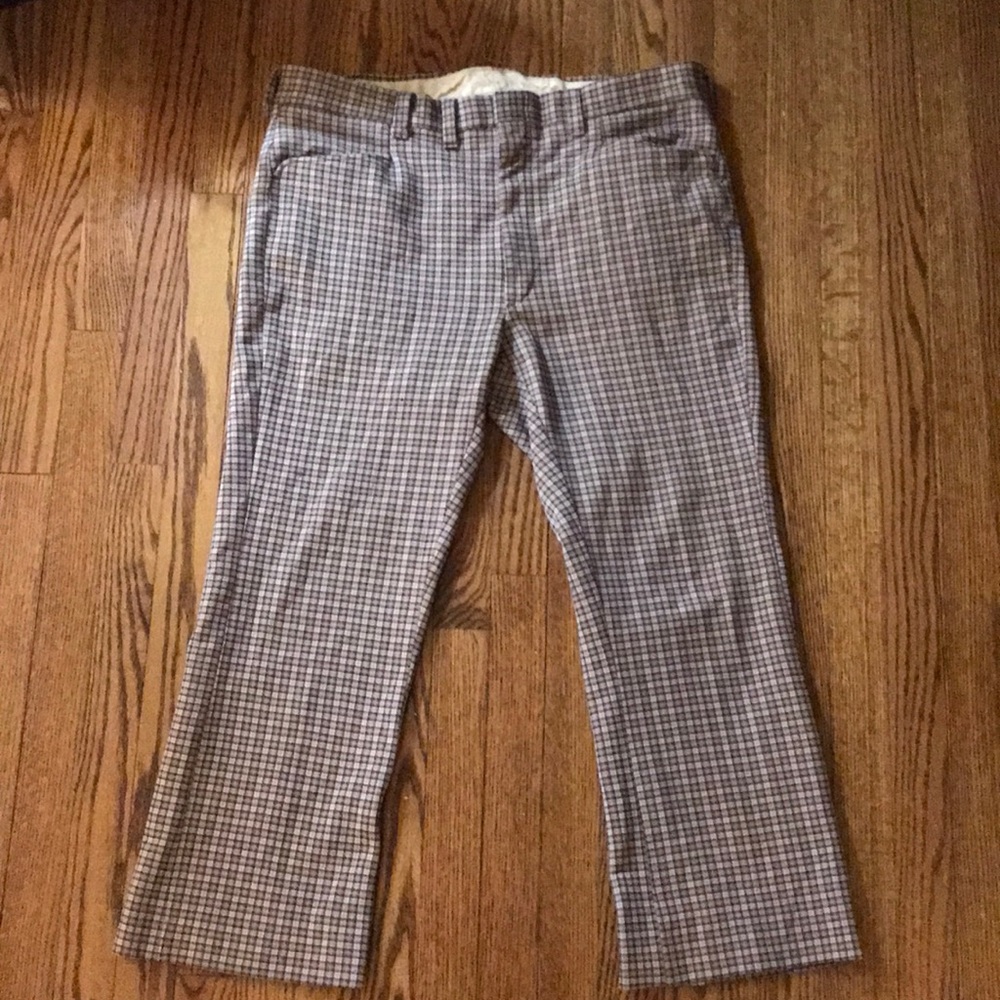 Vintage 70s flared polyester slacks 36x30